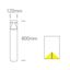 ANTHRACITE LED BOLLARD 80cm 12W WW IP65 230V thumbnail 2