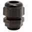 Cable Gland with slats Polyamide 6 M25 Long Black RAL 9005 thumbnail 1