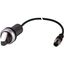 C22-WK3-K20-P1 Changeover switch, With thumb-grip, momentary, 2 N/O, Cable (black) with M12A plug, 4 pole, 0.2 m, 3 positions, Bezel: titanium thumbnail 2