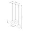 TITRAN 3 HANGING LAMP WHITE E27 3X60 IP20 thumbnail 3