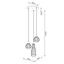 HANGING LAMP SUBA 3P BLACK E27 3X15W IP20 thumbnail 8