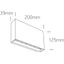 ANTHRACITE WALL LIGHT 2x6W CCTV IP65 230V thumbnail 2