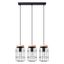 HANGING LAMP GOTTO 3L BLACK/WOOD E27 3X15W IP20 thumbnail 5