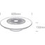 WHITE CEILING LIGHT 30W FAN 35W IP20 230v thumbnail 3