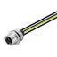 Built-in plugs, M12, Female socket, straight, Mounting thread: M 16 x 1.5, Number of poles: 4, Strand / cable length: 0.3 m, Front mounting thumbnail 1