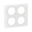 PLATE 2X2 GANG ENAMELLED WHITE thumbnail 5