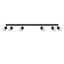CEILING LAMP NERO 6 BLACK/GOLD GU10 6X40W IP20 thumbnail 1