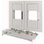 XM2N43W08C-XR Front plate, 2xNZM4, 3p, withdrawable + remote operator, W=800mm, grey thumbnail 1