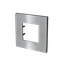Frame 1-gang / 2-modules - Niessen logo - S - Stainless Steel thumbnail 2