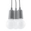 HANGING LAMP DIEGO 3 GRAY E27 3X60W IP20 thumbnail 2
