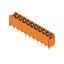 PCB plug-in connector, male header, Dovetails for fixing blocks, THT solder connection, 5.08 mm, Number of poles: 10, 180°, Solder pin length (l): 4.5 mm, tinned, orange, Box thumbnail 2