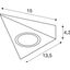Triangular installation housing for DL 126 recessed fitting thumbnail 3
