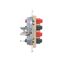 Double socket outlet with earthing and shutters - Czech pin system, (Complete product), 16A, 250V, Screw, Silver matt, metalic thumbnail 1