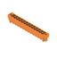 PCB plug-in connector, male header, Solder flange, THT solder connection, 5.08 mm, Number of poles: 13, 180°, Solder pin length (l): 3.2 mm, tinned, orange, Box thumbnail 2