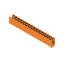 PCB plug-in connector, male header, open side, THT solder connection, 5.00 mm, Number of poles: 16, 180°, Solder pin length (l): 3.2 mm, tinned, orange, Box thumbnail 2