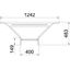 Add-on tee for cable ladder 110x400 Steel Hot-dip galvanised zinc thumbnail 2