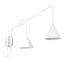Wall lamp NOX 2 white with a switch thumbnail 2