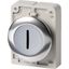 M30C-FDRL-W-X1 Illuminated pushbutton actuator, RMQ-Titan, Flat, maintained, White, inscribed 1, Metal bezel thumbnail 4