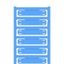 Conductor and cable markers, 7 - 40 mm, 60 x 11 mm, blue thumbnail 2