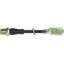 M12 male 0° / M12 female 0° A-cod. LED PUR 3x0.34 bk UL/CSA+drag ch. 0 thumbnail 2