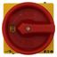 Main switch, P1, 40 A, flush mounting, 3 pole, Emergency switching off function, With red rotary handle and yellow locking ring, Lockable in the 0 (Of thumbnail 14