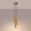DECORATIVE CARBON HANGING LAMP, GOLDEN ROSETTES, GROOVED LAMPSHADES thumbnail 9
