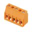 Printed circuit board terminals, 10.00 mm, Number of poles: 2, 90°, Solder pin length (l): 3.2 mm, tinned, orange, Clamping yoke connection, Clamping range, max. : 6 mm², Box thumbnail 2