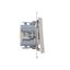 Double intermediate switch illuminated without pictogram, (module), Simon 24, IP20, 10AX, black matt thumbnail 1