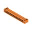 PCB plug-in connector, male header, Flange, THT solder connection, 5.08 mm, Number of poles: 12, 90°, Solder pin length (l): 3.2 mm, tinned, orange, Box thumbnail 4