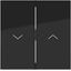 Double seesaw, with print of one arrow symbol, A.x/C.x, glossy night black thumbnail 1