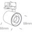 BLACK 6W TRACK SPOT WW IP20 230V DARK LIGHT thumbnail 2