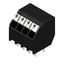 Printed circuit board terminals, 3.50 mm, Number of poles: 4, 135°, Solder pin length (l): 3.5 mm, black, PUSH IN with actuator, Clamping range, max. : 1.5 mm², Tube thumbnail 2