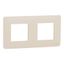 Cover frame, Unica Studio, 2 gangs, beige thumbnail 2