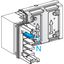 Elbow, KSA400, aluminium conductors, 400A, fixed dimensions (A=B=165mm), turns right or left, white RAL9001 thumbnail 1