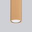 CYLINDRICAL CEILING LAMP 40 CM GOLD CARBON VERTICAL PATTERN GU10 thumbnail 2