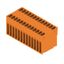 PCB plug-in connector, male header, closed side, THT solder connection, 3.81 mm, Number of poles: 26, 180°, Solder pin length (l): 3.2 mm, tinned, orange, Box thumbnail 4
