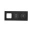 Transition adapter for 45x45 mm fitting type, black matt thumbnail 2