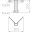 KA-EA FT Corner seat for wall and support bracket 250x300 thumbnail 2