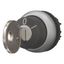 M22-WS-MS3 Key-operated actuator, momentary, 2 positions, MS3, Key withdrawable: 0, Bezel: titanium thumbnail 5