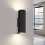 WALL LAMP WITH A CYLINDRICAL LAMP SHADE 20CM BLACK FROM THE CARBON SERIES FOR THE HALLWAY, UP-DOWN 2XGU10 thumbnail 8