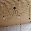EDISON CHANDELIER 7 BLACK E27 7X60W IP20 thumbnail 6
