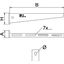 AW 15 11 A4 Wall and support bracket with welded head plate B110mm thumbnail 2