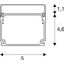GLENOS industrial profile flat, matt white, 2m thumbnail 2
