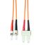 FO Patchcord Duplex ST/SC,62,5/125æm OM1, LS0H, orange, 1m thumbnail 1