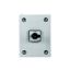 P1-32/SE1 On-Off switch, P1, 32 A, 3 pole, surface mounting, with black thumb grip and front plate, in steel enclosure thumbnail 1