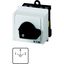T0-2-8400/IVS Reversing switches, T0, 20 A, service distribution board mounting, 2 contact unit(s), Contacts: 4, 45 °, maintained, With 0 (Off) position, 1-0-2, Des thumbnail 6