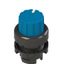Knob selector, 2 positions blue with marking thumbnail 1