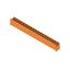 PCB plug-in connector, male header, Dovetails for fixing blocks, THT solder connection, 5.08 mm, Number of poles: 19, 180°, Solder pin length (l): 3.2 mm, tinned, orange, Box thumbnail 2