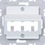 Centraalpl voor 3 MINI-COM-modules, A.x/C.x/S.x/B.x/Q.x/K.x, wit mat thumbnail 1