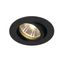 NEW TRIA 68 GU10 ROUND downlight, matt black, max. 50W, incl. clip springs thumbnail 1